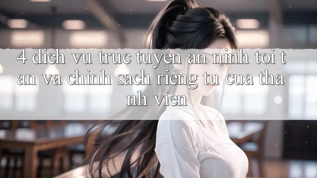 4. Dịch vụ trực tuyến An ninh Tối Tân Và Chính sách riêng tư Của Thành viên