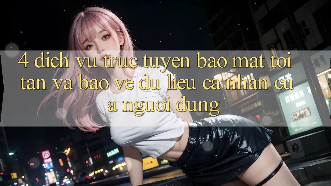 4. Dịch vụ trực tuyến Bảo mật Tối Tân Và Bảo vệ dữ liệu cá nhân Của Người Dùng