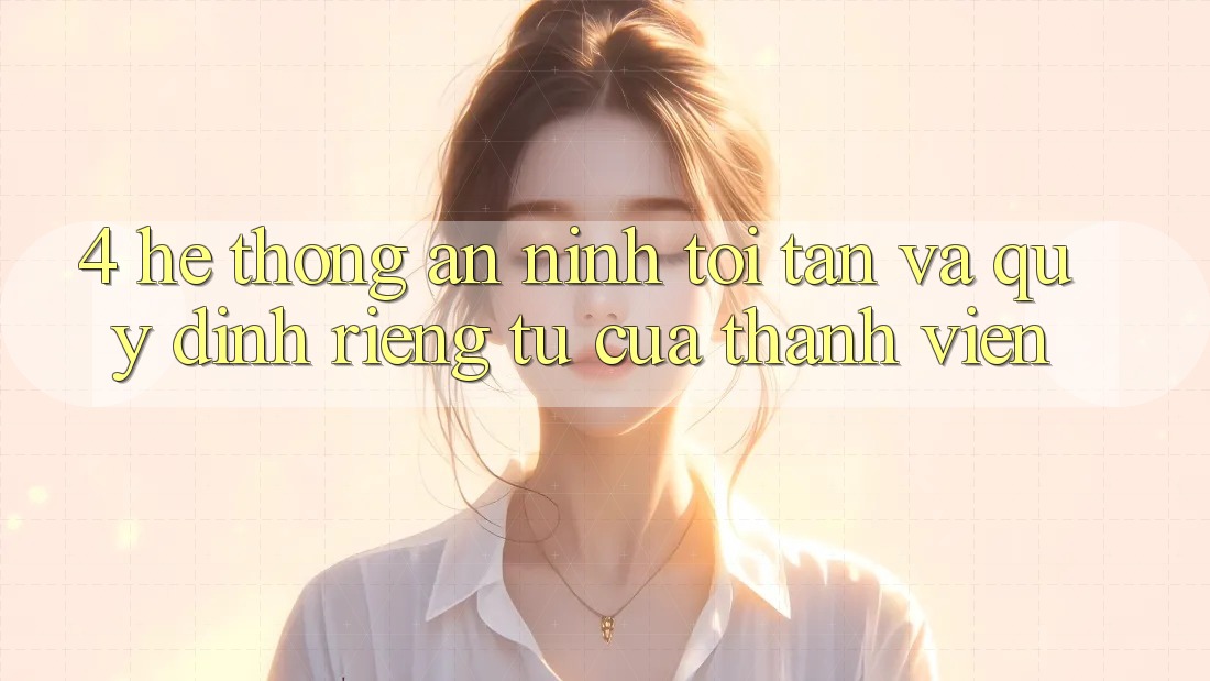 4. Hệ Thống An ninh Tối Tân Và Quy định riêng tư Của Thành viên 4. Hệ Thống An ninh Tối Tân Và Quy định riêng tư Của Thành viên