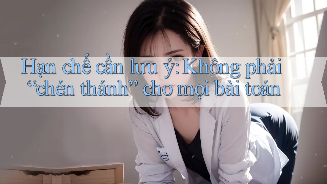 Hạn chế cần lưu ý: Không phải “chén thánh” cho mọi bài toán Hạn chế cần lưu ý: Không phải “chén thánh” cho mọi bài toán