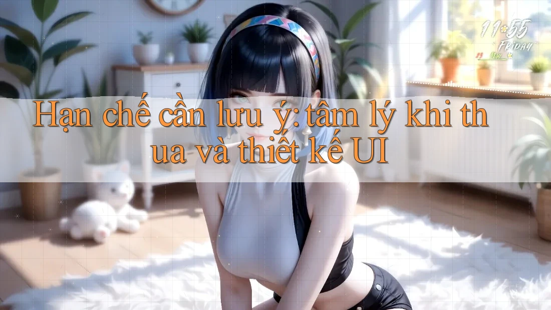Hạn chế cần lưu ý: tâm lý khi thua và thiết kế UI Hạn chế cần lưu ý: tâm lý khi thua và thiết kế UI