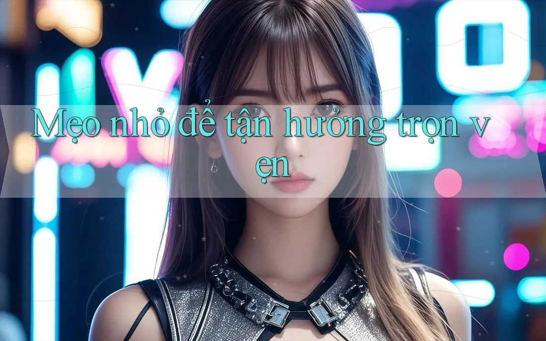 Mẹo nhỏ để tận hưởng trọn vẹn Mẹo nhỏ để tận hưởng trọn vẹn
