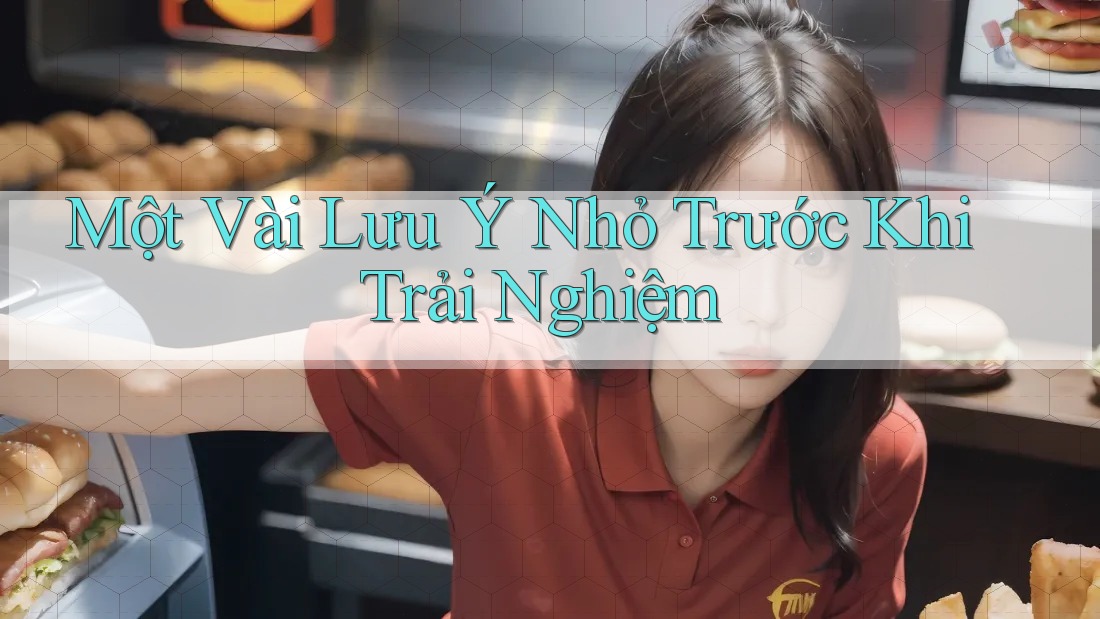Một vài lưu ý nhỏ trước khi trải nghiệm Một vài lưu ý nhỏ trước khi trải nghiệm