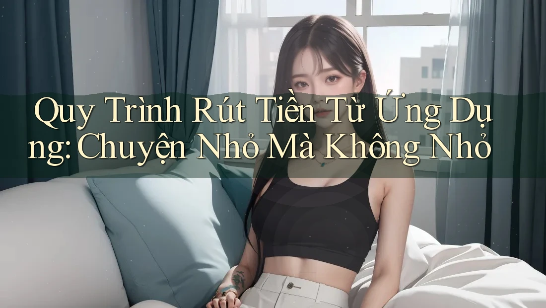 Quy Trình Rút Tiền Từ Ứng Dụng: Chuyện Nhỏ Mà Không Nhỏ Quy Trình Rút Tiền Từ Ứng Dụng: Chuyện Nhỏ Mà Không Nhỏ