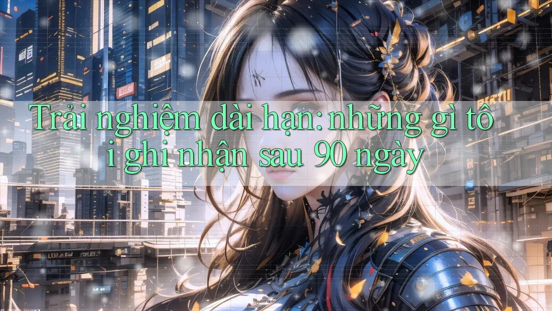 Trải nghiệm dài hạn: những gì tôi ghi nhận sau 90 ngày Trải nghiệm dài hạn: những gì tôi ghi nhận sau 90 ngày